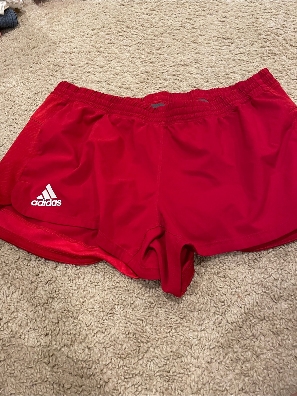 adidas Women’s Red Athletic Running Shorts